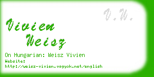 vivien weisz business card